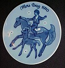 1970 Mors Dag  limited edition plate Porsgrunds Norway