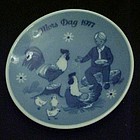 1977 Mos Dag limited ed delft plate Porsgrunds Norway