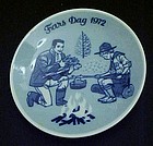 1972 Fars Dag limited ed delft plate Porsgrunds Norway