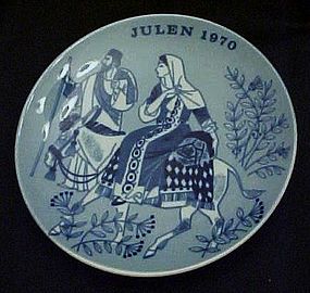 Julen 1970 limited ed delft plate Porsgrunds Norway