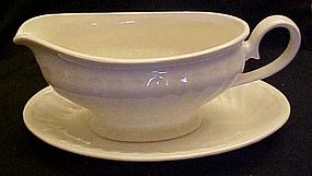 White Coronado gravy boat and liner  Arita Santa Clara