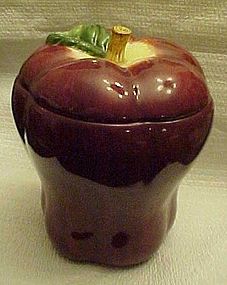 KMC ceramic Apple cannister or cookie jar 7.5"