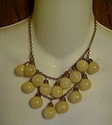 Antique celluloid bauble balls necklace