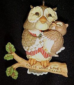 Hallmark 1994 Hallmark Grandpa owl ornament