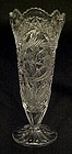 Vintage Hofbauer Byrdes tall 10 1/2 " crystal vase