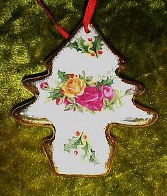 Royal Albert Country Roses Christmas ornament #2 tree