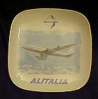 Verbano DC8 Jetliner souvenir ashtray Alitalia Airlines