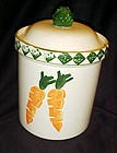 Treasure Craft Garden Patch cookie jar  sponged carrots