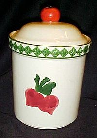 Treasure Craft Garden Patch  radishes cannister