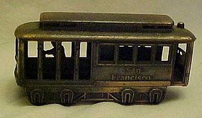 Die cast metal cable car pencil sharpener  1985