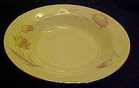 Homer Laughlin Eggshell Nautilus Tulip rimmed soup bowl