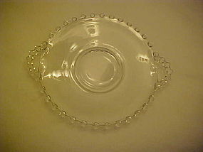 Imperial Candlewick 5 7/8 handled tray mayo under liner