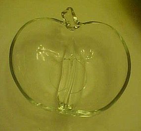 Hazel Atlas Orchard apple pattern divided relish dish