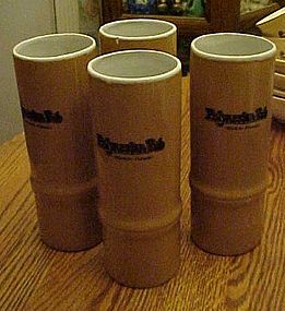 Bamboo shape drink glasses Polynesian Pub Waikiki