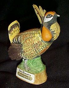 Ski Country Miniature whiskey decanter Prairie Chicken