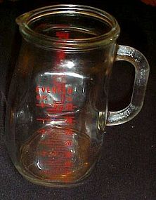 Vintage Evenflo 1 qt glass measuring pitcher