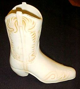 Vintage Bobby McGee's ceramic advertising cowboy boot