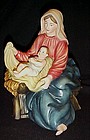 Large scale porcelain Mary and Jesus nativity figurine