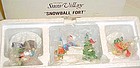 Retired Dept 56 Snowball Fort ceramic Snow Village pcs