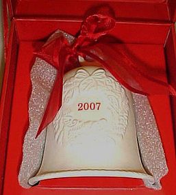 Hallmark 2007 Dated porcelain Christmas bell Boxed