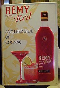 Remy Red Cognac tin advertising sign Remy Martin 2000