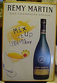 Remy Martin Champagne Cognac tin advertising sign 2000