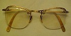 Vintage 12K gold filled semi eye glasses frames