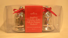 Hallmark Jingling Holiday bells salt pepper shakers MIB