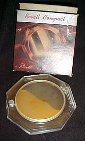 Wonderful vintage 1945 Revelle lucite compact  MIB