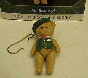 Hallmark Keepsake mini ornament  #1Teddy Bear Style