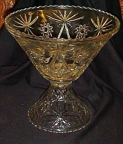 Anchor Hocking Early American  punch bowl and stand