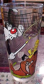 Pepsi Sylvester Tweety and Marc Antony drinking glass