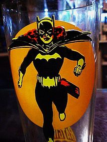 Pepsi Moon Batgirl promotional drinking glass DC Comics