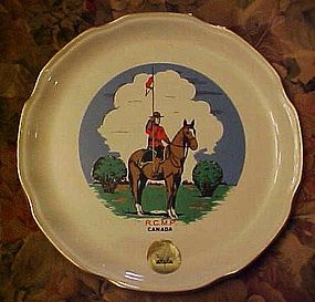 Vintage Souvenir R.C.M.P.  Canada souvenir plate