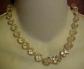 Beautiful vintage cut crystal choker necklace