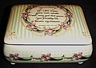 Porcelain Friendship box with poem and forget me nots