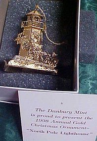 Danbur Mint  North Pole Lighthouse ornament 1998