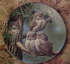 Knowles Peek-A-Whoo Screech Owls 1st plate
