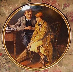 Norman Rockwell confiding in the den 11th plate