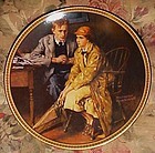 Norman Rockwell confiding in the den 11th plate