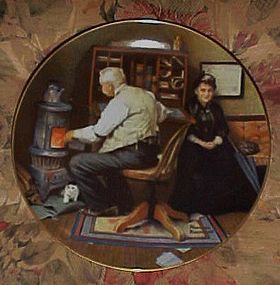 Norman Rockwell Keeping Company 7th issue plate