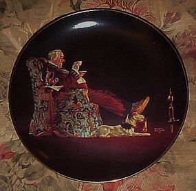 Norman Rockwell Evening's Repose 8th issue plate