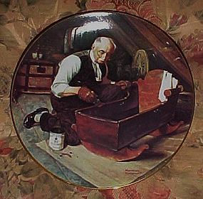 Norman Rockwell Grandpa's gift 1st issue plate