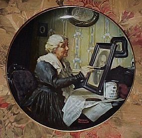 Norman Rockwell Grandma's Love 2nd issue plate