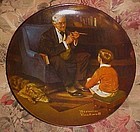 Norman Rockwell The Tycoon Heritage Series plate