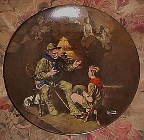 Norman Rockwell The Old Scout Heritage series plate