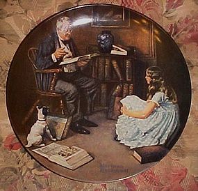 Norman Rockwell The storyteller Heritage Series plate