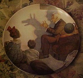 Norman Rockwell plate The Shadow Artist Heritage series