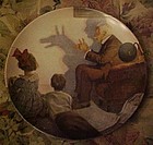 Norman Rockwell plate The Shadow Artist Heritage series