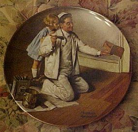 Norman Rockwell plate The Painter Heritage series